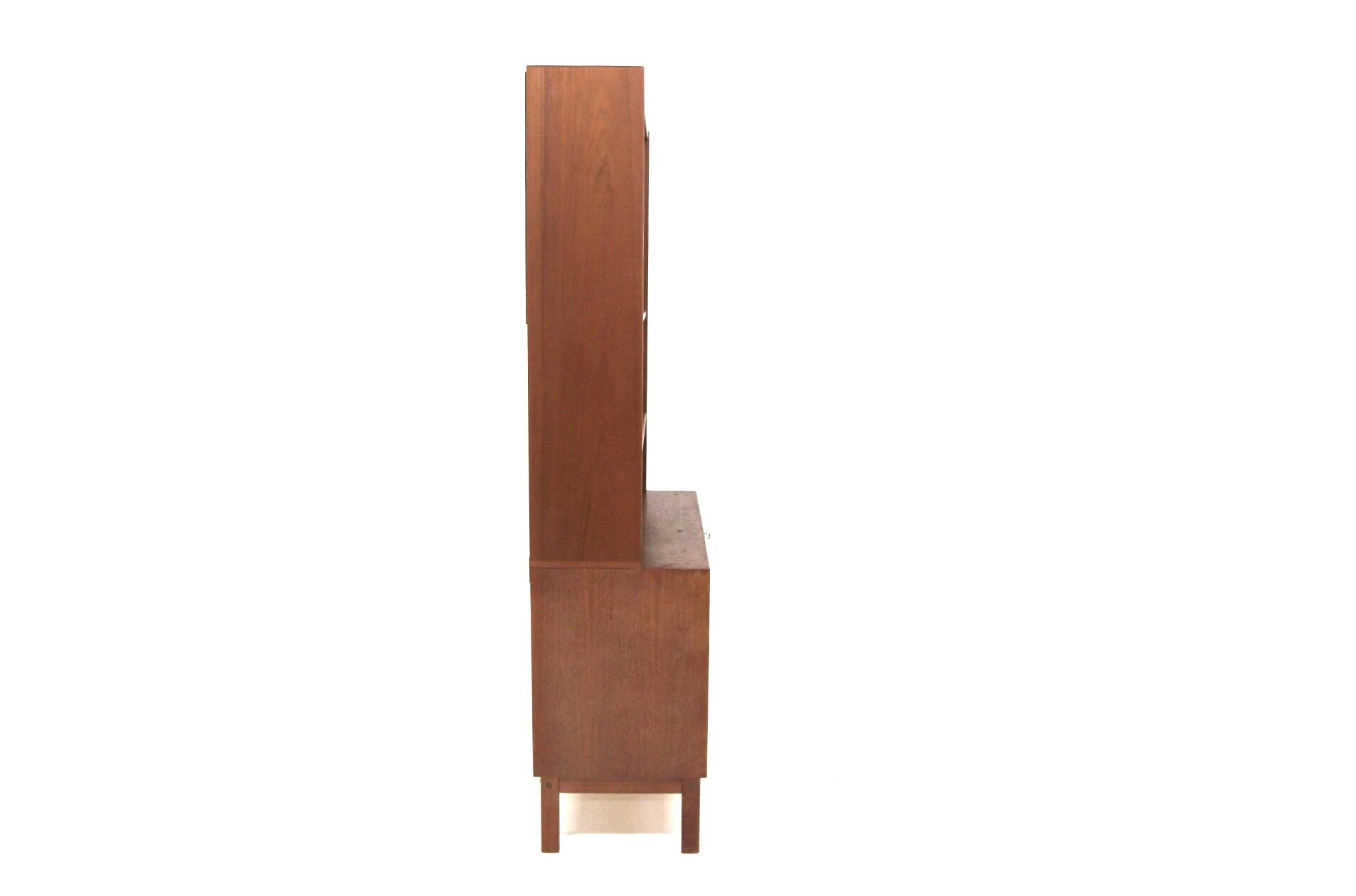Scandinavian teak bookcase chest of drawers, Sweden, 1960