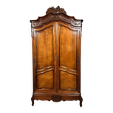 Armoire a coquilles de style Louis XV en acajou vers 1850