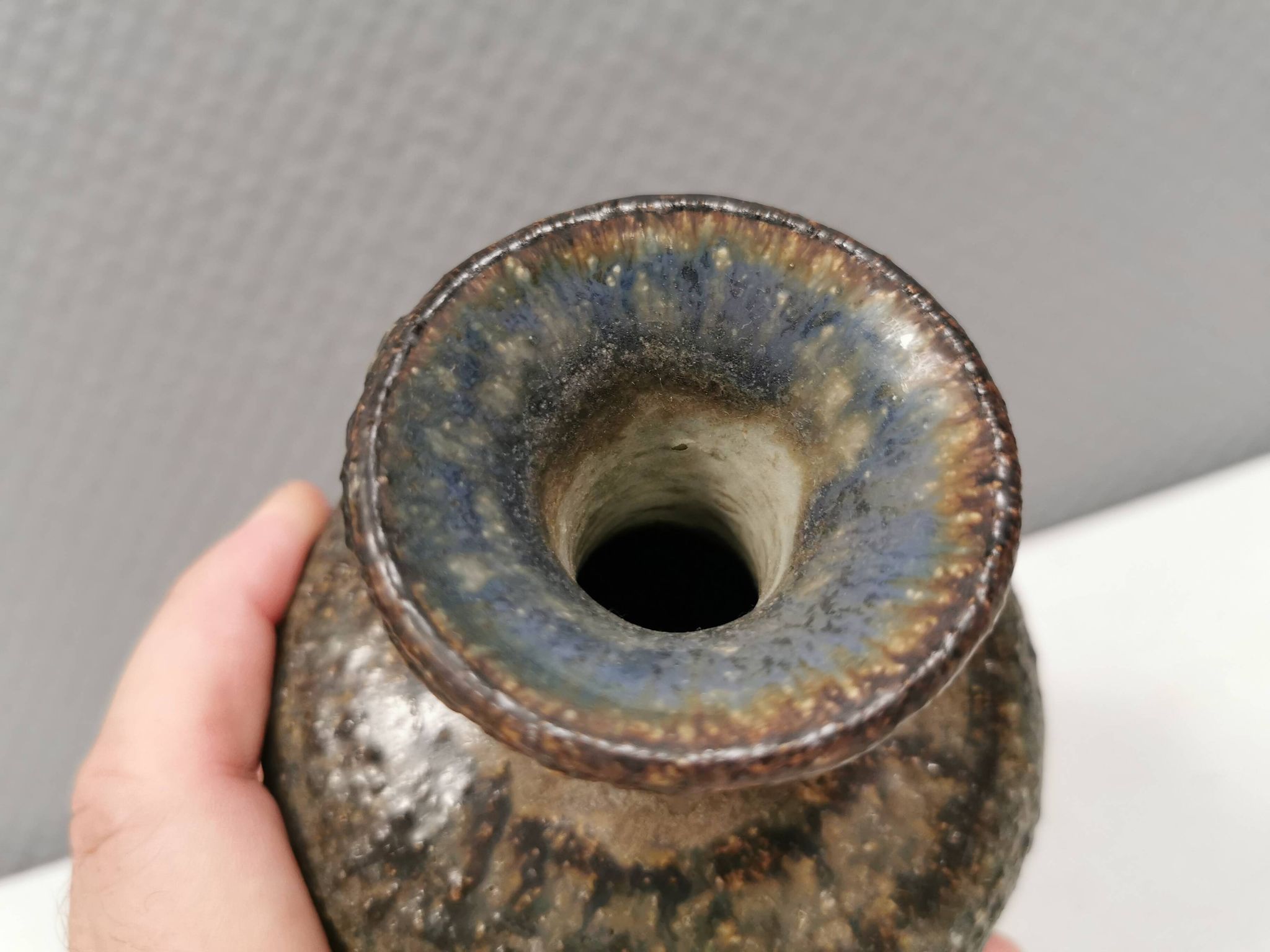 Unique vase from Søholm Denmark 1970s.
