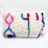 Moroccan Berber cushion cover Azilal with colourful patterns 55x35cm