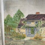 Canvas on landscape cardboard