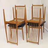 Set of 4 Scandinavian chairs year 70s