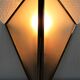 Paire d'appliques en laiton et verre design