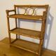 Rattan and bamboo shelf