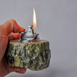 Briquet en albâtre vert par Romano Bianchi, Italie, 1970