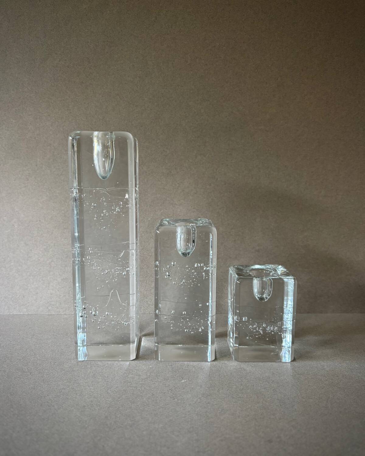 Chandeliers en verre Arkipelago Timo Sarpaneva pour Iittala Finland