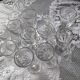 12 small twisted bistro glasses, 19th century