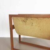 Teak magazine rack by Kai Kristiansen published by Sika Mobler 1960