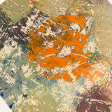 Composition, Oil on Plate, 49 x 52 cm