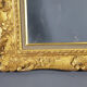Old frame carved gilded wood 38x32 cm, leafing 26.3x20.3 cm