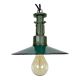 Industrial Green Enamel Pendant Lamp with Cast Aluminium Top, 1960