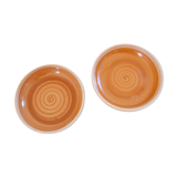 2 hollow plates gres of burgundy Sarreguemines