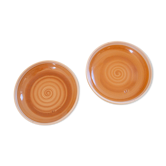 2 hollow plates gres of burgundy Sarreguemines