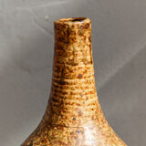 Vase en grés pyrité, signé
