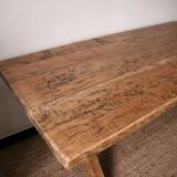 Solid wood farmhouse table