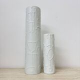 Set of 2 Abstract porcelain Vases by Cuno Fischer for Rosenthal, Germany, 1