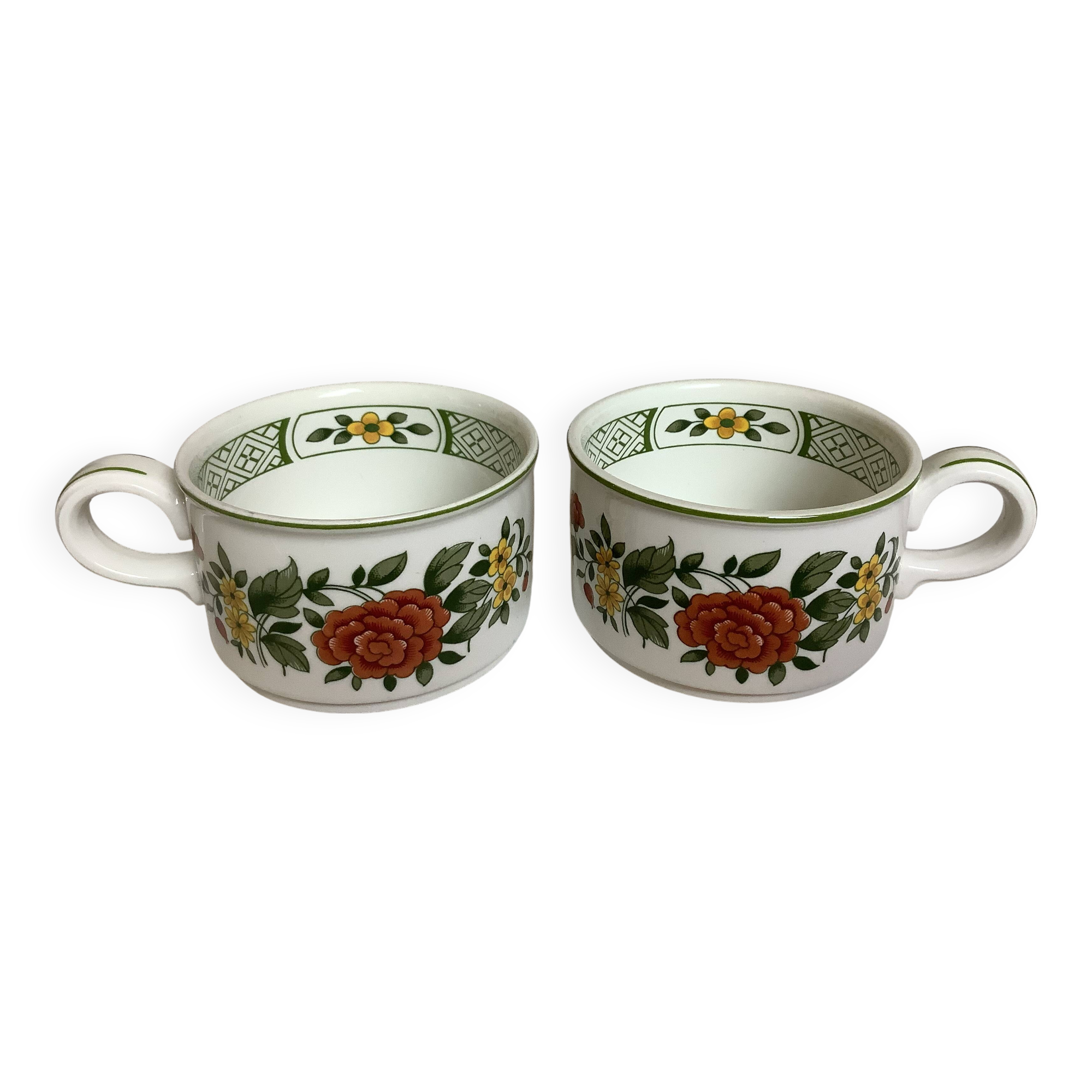 Pair of Villeroy & Boch Summer Day cups