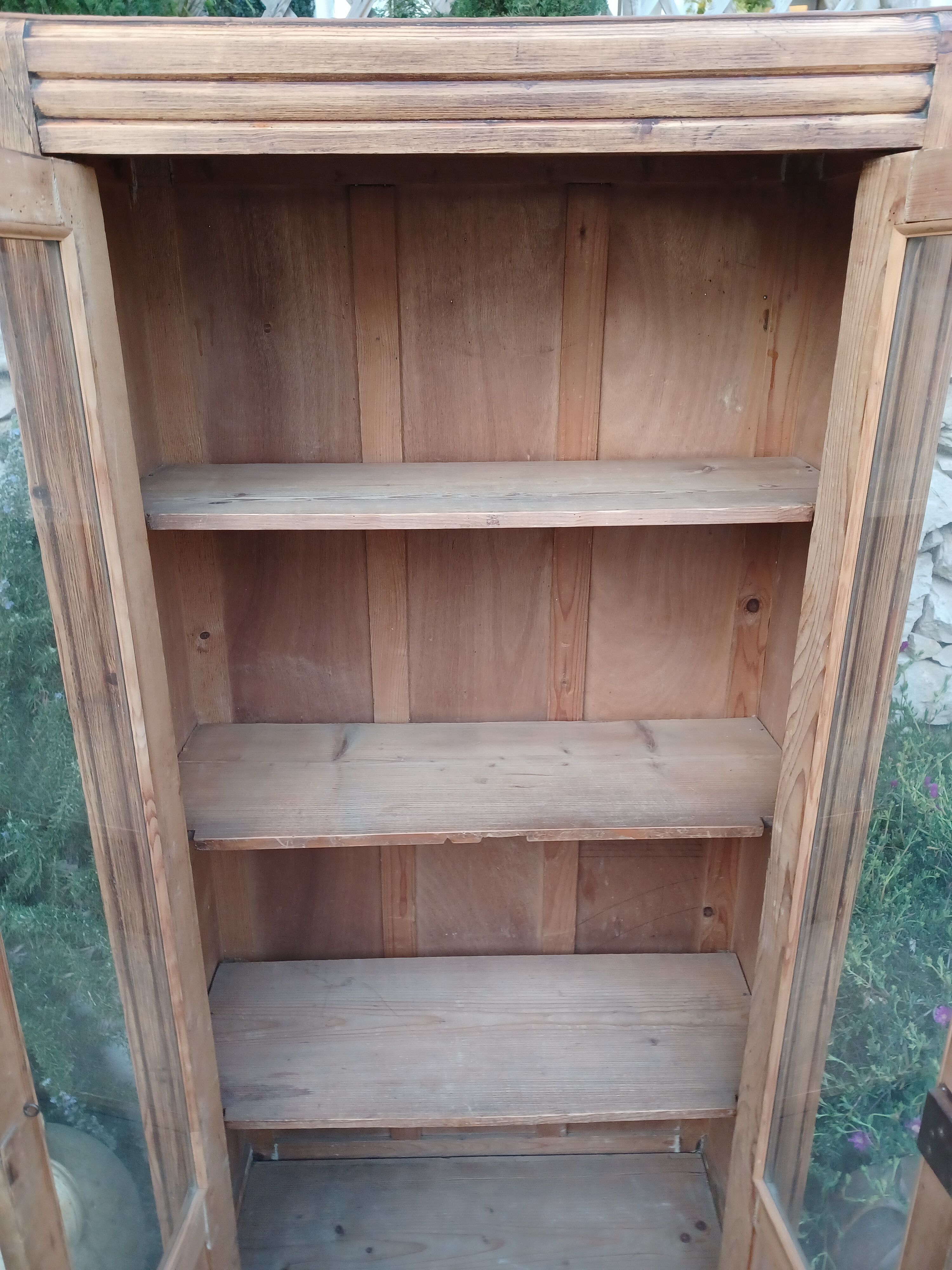 Art deco glass-glazed parisian wardrobe