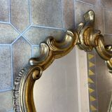 Louis XV style mirror in gold color