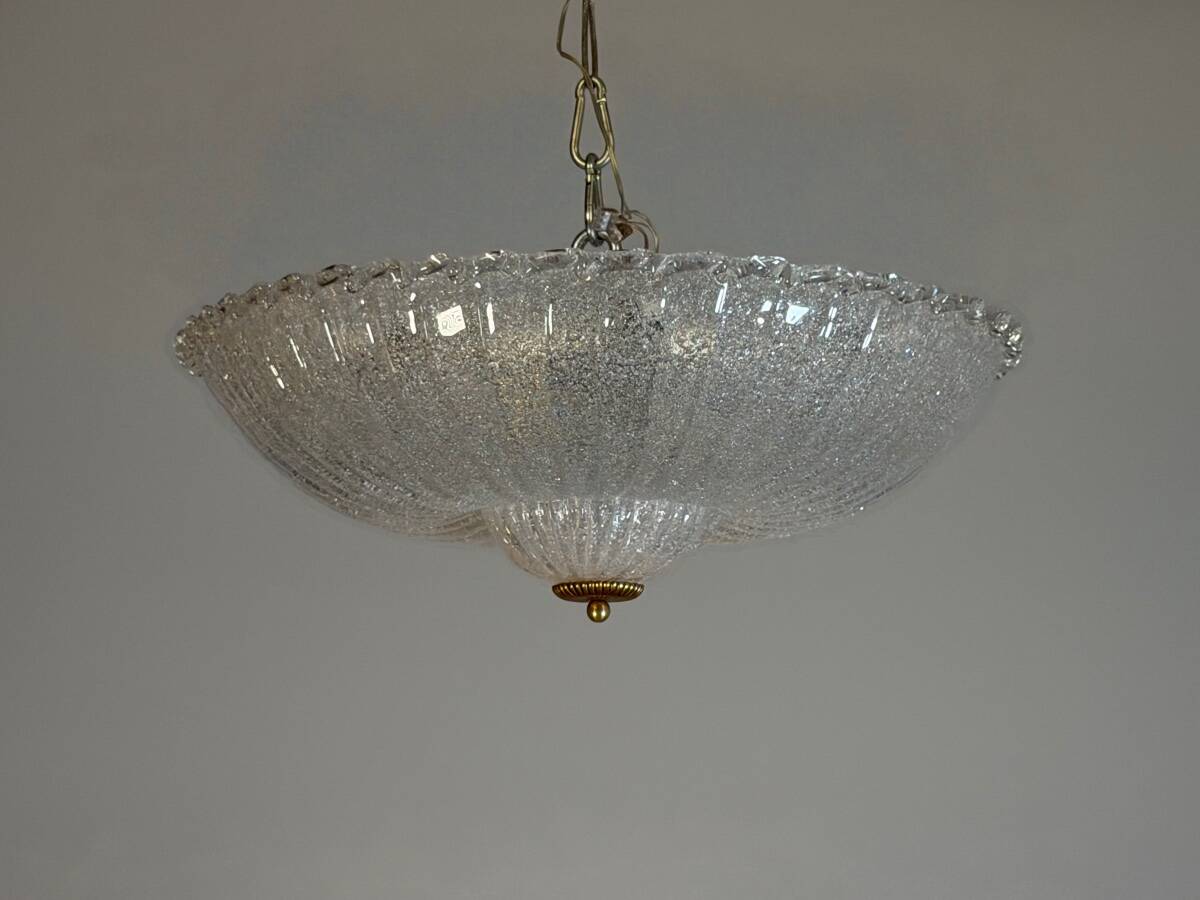Venetian ceiling light in Murano glass, circa 1940