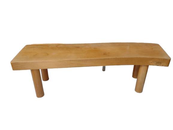 Vintage free-form solid wood table