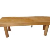 Vintage free-form solid wood table