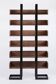 Severin 3 library in American walnut and matte black steel.