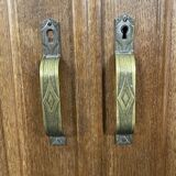 Art Deco wardrobe in solid oak