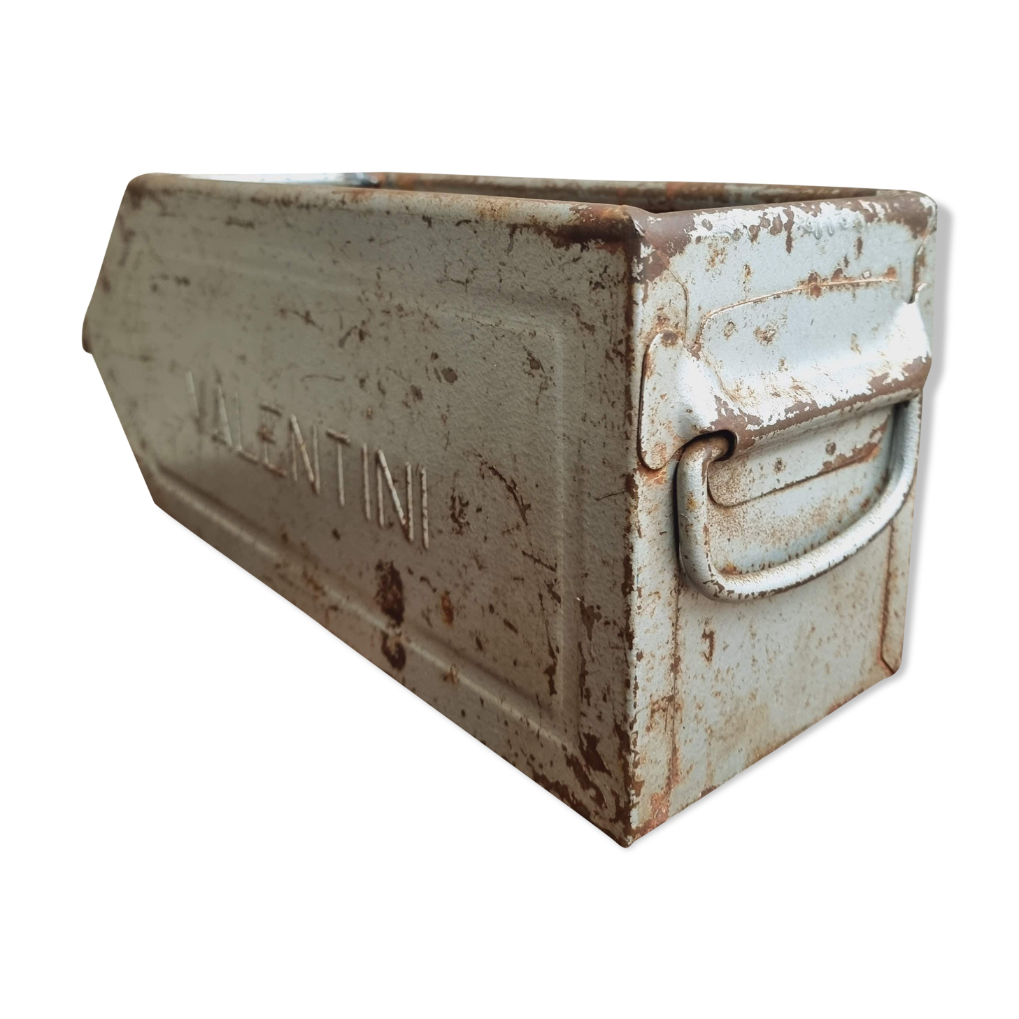 Industrial storage bin stacking bin Valentini steel