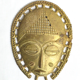 Masque africain en bronze