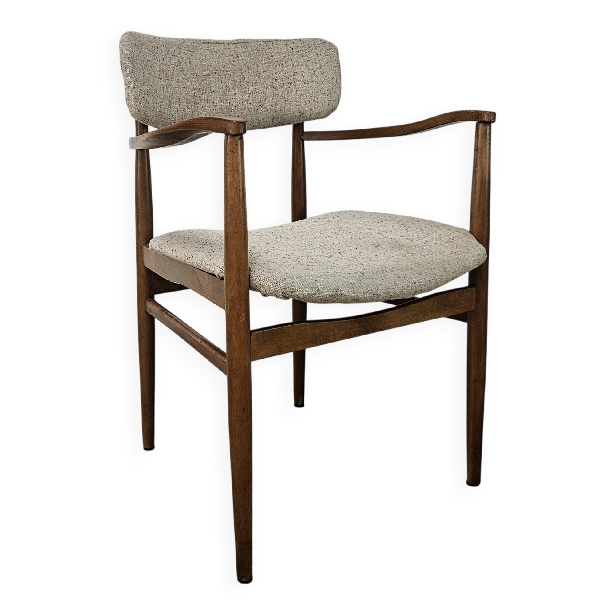 Swedish armchair in wood and fabric