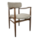 Swedish armchair in wood and fabric