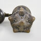 Old bathtub faucet, silver bronze kitchen with dolphin head and mermaid