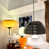 Kazuo Motozawa, Large Suspension "Saturn", Circa 1972, Metal Lamp