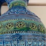 Bitossi Blue and Green Pitcher 26 cm Italy