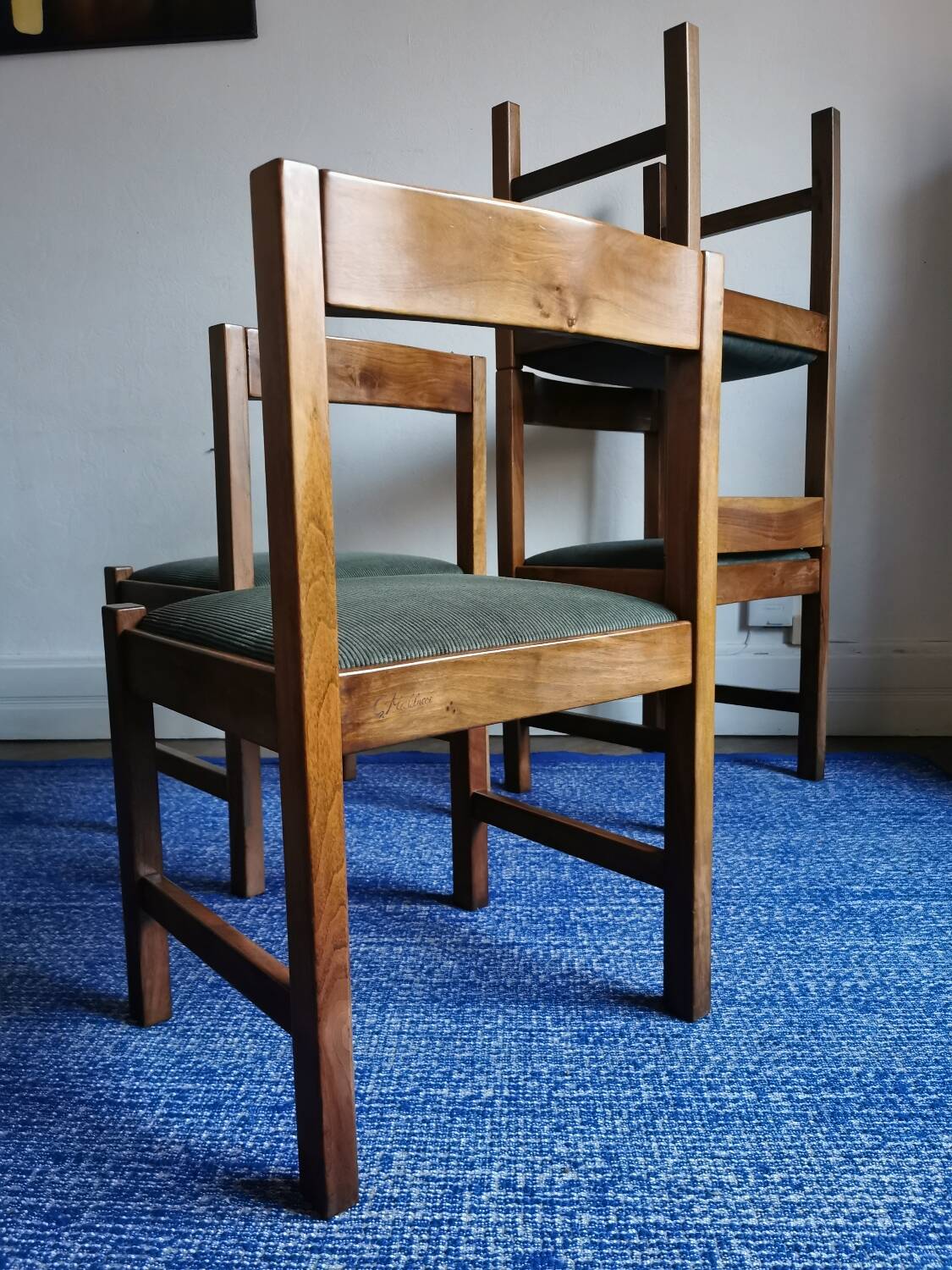 Set of 4 authentic Michelucci chairs