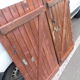 Lot of 2 flaps of full wooden shutters