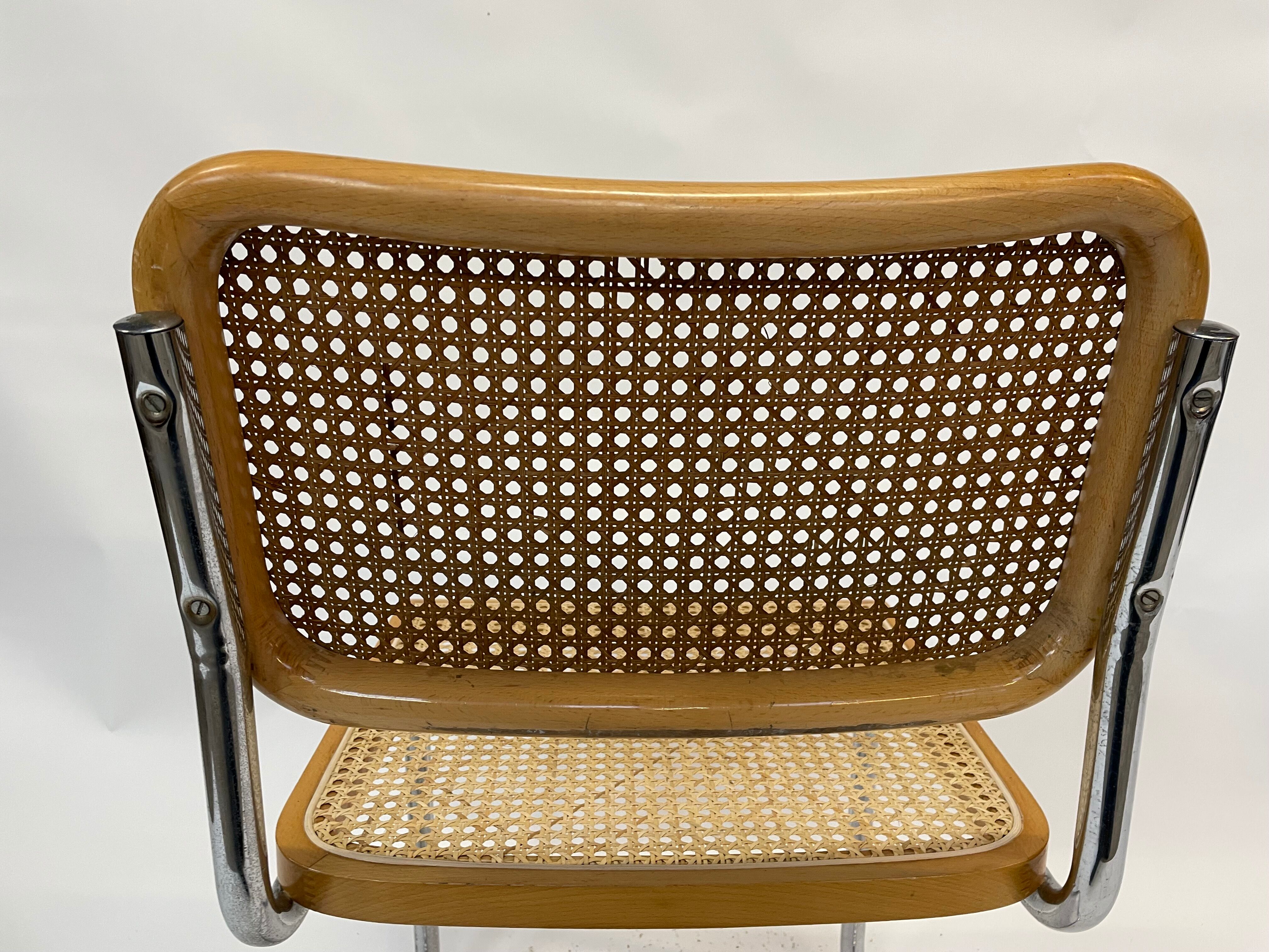 Cesca design chair b32 model in chrome
