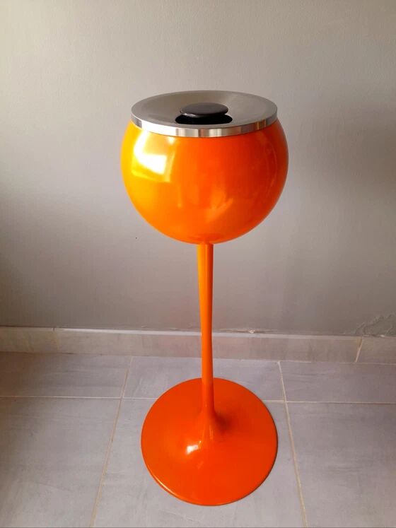 Tulip Foot Ashtray Orange 1970