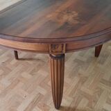 Table ronde style art déco