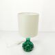Scandinavian green glass lamp Kosta Hans-Owe Sandeberg Sweden 1960