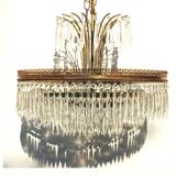 Lustre  cascade Vintage 60s. Hollywood Regency