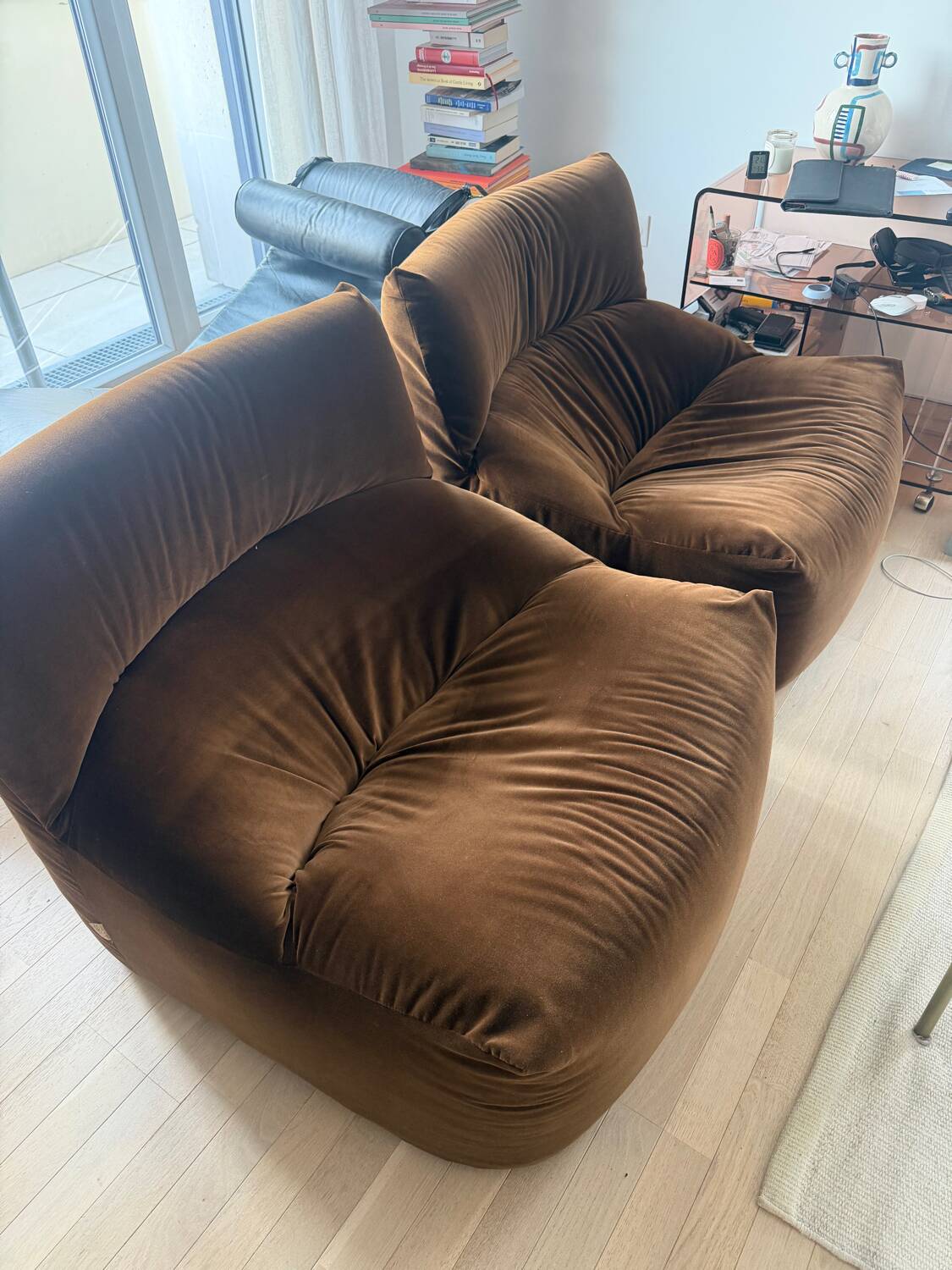 Ligne Roset armchairs model Aralia by Michel Ducaroy