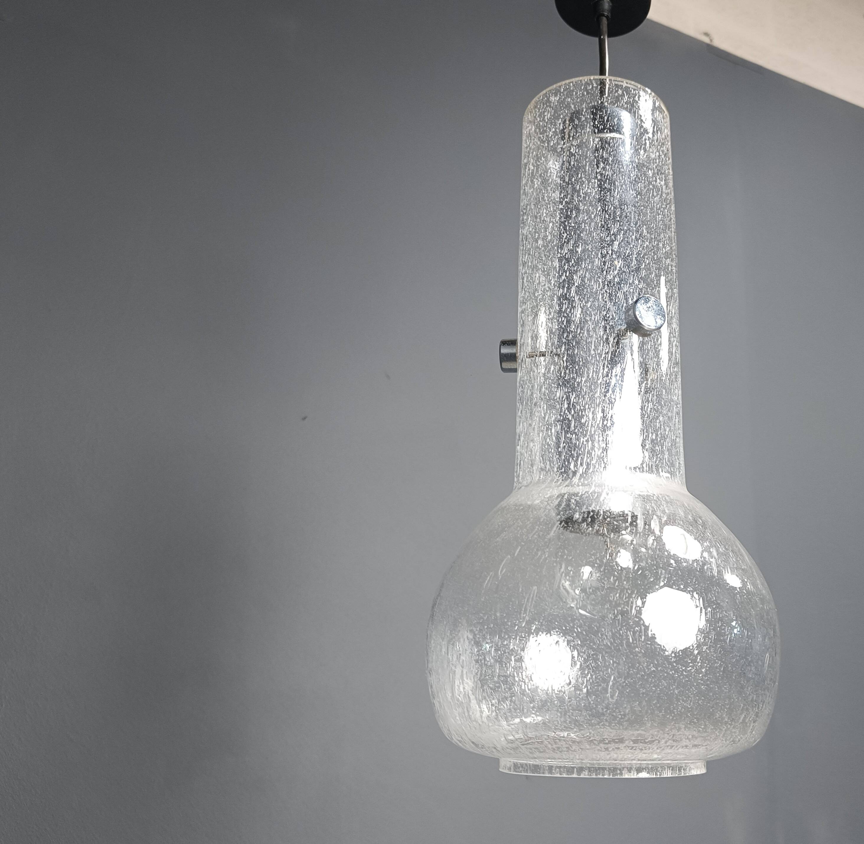 Vintage murano glass pendant light, 1970s