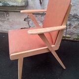 Fauteuil pied compas scandinave