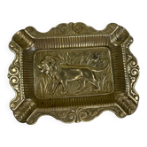 Bronze lion ashtray