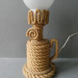Rope and opaline lamp from the 60s
