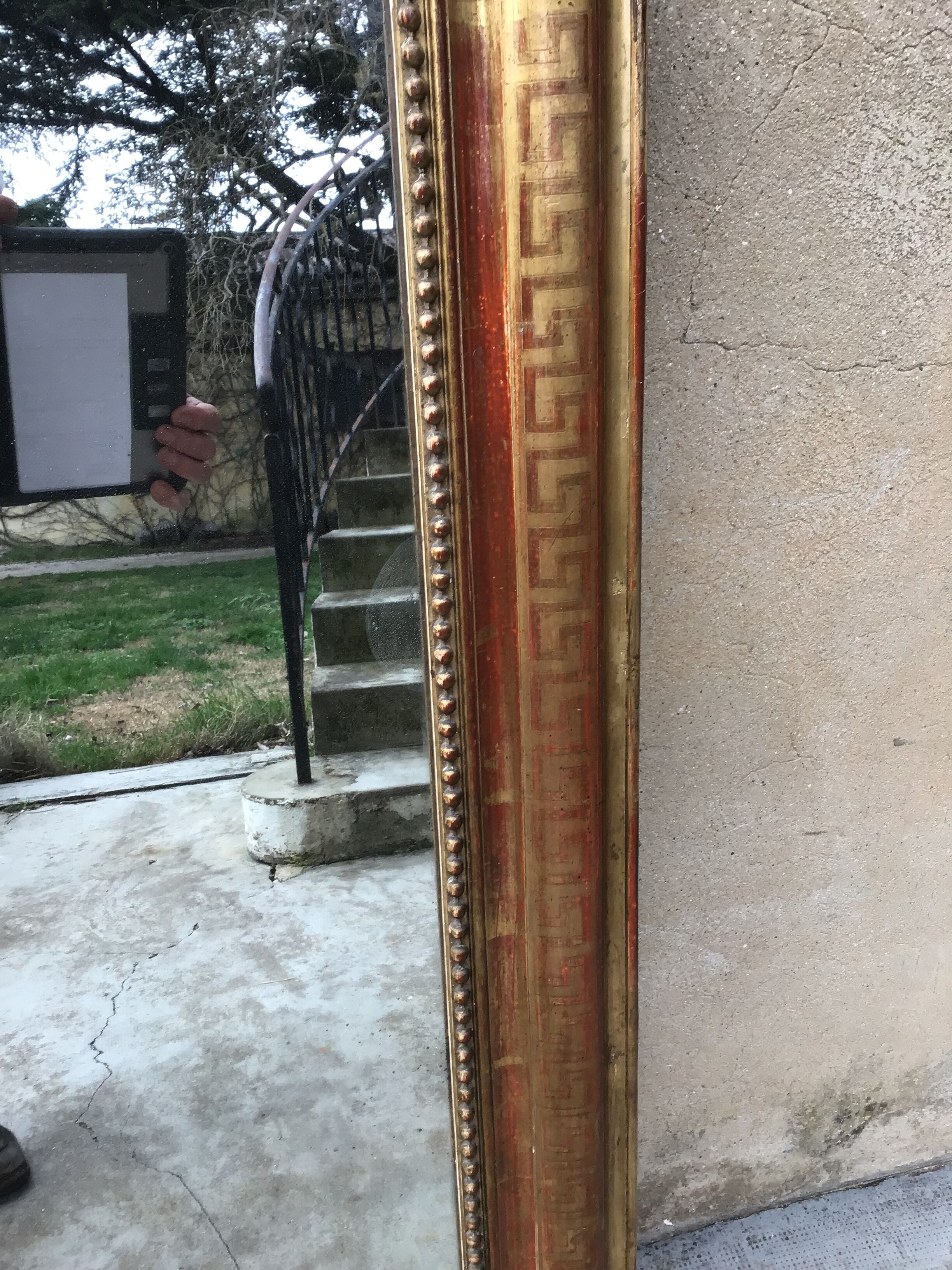 Mirror Louis Philippe gilded 127x 95