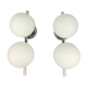 Double globe opalin sconces 1960