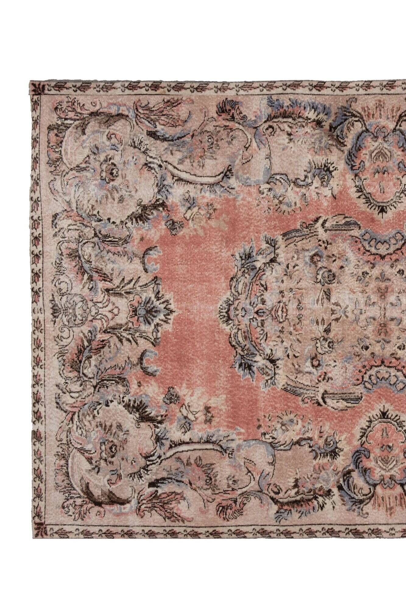 Vintage Turkish handmade rug 205x326 cm